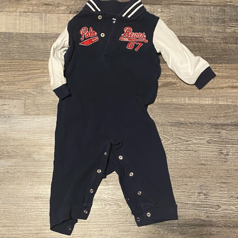 Ralph Lauren Polo Bears varsity onesie